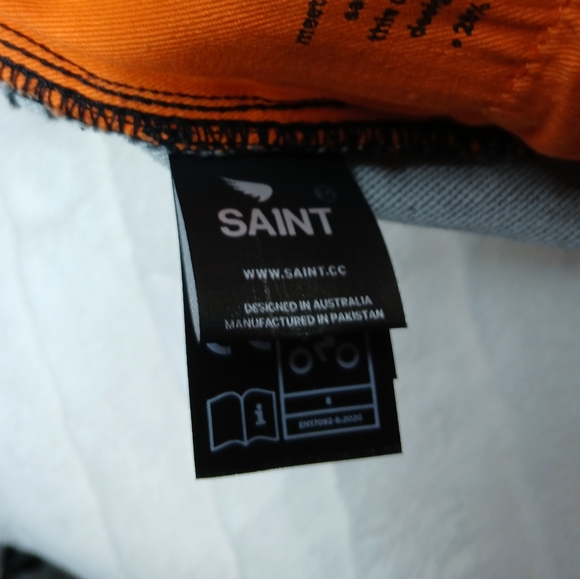 🏍SA1NT Motorcycle Jeans Unbreakable Women’s Size US 6 / AU 10 /EU38 - Picture 14 of 16